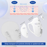 Silicone Soft Electronic Facial Mask Apparatus Beauty Device Microcurrent Skin Tightening Face Massager Mask Home Spa Skin Care
