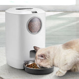 4.5L Automatic Cat Feeder,Timed Dog Feeder Pet Food Dispenser For Dry Food,Programmable Portion Control &amp; Voice Recorder