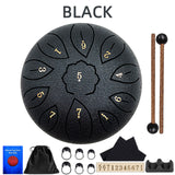6 Inch 11 Tones C Key Steel Tongue Drum Tamborine Mini Snare Drum Set  Percussion Instruments Musicales Profesional Yoga Gifts