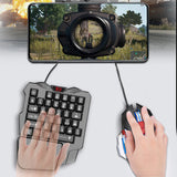 Portable Single Hand Mechanical Gaming Keyboard 35 Keys Mini Keypad for Game