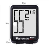 WEST BIKING Bike Computer Wireless Large Screen Waterproof With Backlight Bicycle Stopwatch Speedometer Cycling Accessory