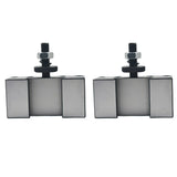 2Pcs 250-201 Quick Change Tool Holder Turning and Facing Tool Holder for Lathe Cutter Cutting Tool Bits