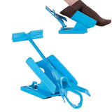 1pc Sock Slider Aid Blue Helper Kit Helps Put Socks On Off No Bending Shoe Horn Suitable For Socks Foot Brace Support