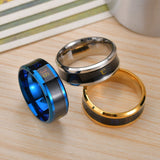 Smart Temperature Ring Fashion Stainless Steel Intelligent Temperature Sensor Rings Thermometer Finger Digital Temperature Meter