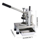 Commercial Potato Chipper Fruit Vegetable Slicer With 3 Stainless Steel Blades-1/4 1/2 "3/8" French Fries Cutter Potato Cutter