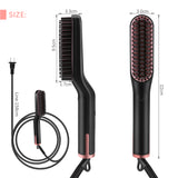 Wt-023 Electric Straightener Fast Heated Brush 3-in-1 Hair Straightening Brush for Man's Beard &amp; Woman's Hair Long Short Hair