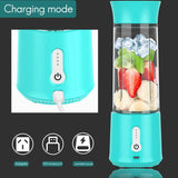 Portable Blender, Smoothie Juicer Cup - Six Blades, 500Ml Fruit Mixing Machine USB Rechargeable Batteries Juicer