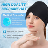 Upgraded Full Coverage Migraine Ice Head Wrap Headache Relief Hat Hot And Cold Therapy Migraine Cap Beauty Health Head Massager