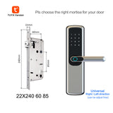 TUYA APP Fingerprint Password Smart Lock IC-Card Security Door Electronic Small Lock 6068 Lock Suit Door Thickness 2.5-7CM