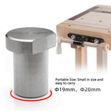 Φ20mm Stainless Steel Desktop Benchs Dogs Woodworking Block Woodworking Desktop Workbench Limit Block Home Woodworking