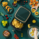 220V 5L Electric Air Fryer Automatic Oil-free Household Electric Food Fryer French Fries Frying Pot Multi Fryer