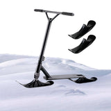 One Pair Winter Snow Scooter Ski Kids Ski Sled Board Accessories Two-wheeled Snow Sports Replacement Parts Quick Installation
