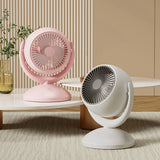 Desktop Fan USB Rechargeable Mini Fan 4 Speed Adjustable Fan Portable Cooling Fan Handheld Fans For Home Office