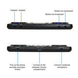 V300 Pro Live Streaming Sound Card 10 Sound Effects  4.0 Audio Interface Mixer for DJ Music Studio Recording Karaoke