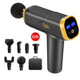 LCD Display Massage Gun Deep Muscle Massager Muscle Pain Body Neck Massage Exercising Relaxation Slimming Shaping Pain Relief