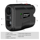 Borhold Golf Rangefinder 6X Rechargeable Rangefinder Yards With Slope Adjustment Fast Focus System Scanning