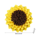 Pet Dog Snuffle Mat Nose Smell Training Sniffing Pad Slow Feeding Bowl Food Dispenser Relieve Stress Sunflower Puzzle Drop ship