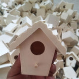 Mini Bird Cage Outdoor Hanging Birdhouse Wooden Box Garden Bird Cages Home Yard Decoration Bird Products Bird Parrot Nest