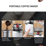 Household Battery Powered Portable Automatic Coffee Maker Handheld Drip Coffee Machine Companion Powder Coffee Machine Nespresso