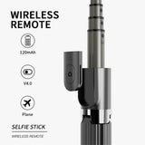 Handheld Gimbal Stabilizer Smartphone Bluetooth Selfie Stick Holder Adjustable Stand Mini Extendable Selfie Stick Tripod In Live