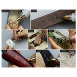 3.7V Mini Electric Drill Grinder Rotary Power Tool Jewelry Engrave Accessories Set 304 Stainless Steel Power Wood Router Sliver