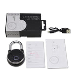 Fingerprint Padlock Tuya APP Bluetooth Waterproof Smart Lock USB Rechargeable Security Keyless Lock for School Locker Gym