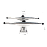 1 Pair Double Floor Longboard Trucks 7 Inch Skateboard Bracket Trucks Gravity Casting Tech