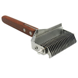 Crude Wood Pet Dog Nail Clipper Stainless Steel Open Knot Hair Removal Comb Cleaning Grooming Tools For Cats And Dogs Combs