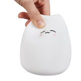 Silicone Touch Sensor LED Night Light For Children Baby Kids 7 Colors 2 Modes Cat USB Charging LED Night Lamp Surface Touch Lamp