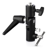Flash Bracket H-Type Swivel Umbrella Holder Adapter Adjustable 1/4" 3/8" for Flash Light Stand Mount Umbrella Softbox