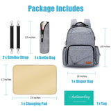 2020 Simple Business Mummy Bag Multifunction Diaper Bag Large Capacity Bag for Mom Fashion Baby Stroller Bag Hanimom