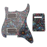 3-layers Pickguard HH02 with Back Cover Accessory Kit for Single Pickup Guitar