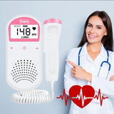 Portable LCD Fetal Doppler Ultrasonic Baby Monitor Home Pregnancy Baby Heartbeat Detector Digital Portable Radiation Free