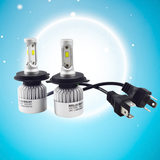 2pcs Headlight Bulbs Functional Waterproof CSP Chips Useful H4 LED Auto Bulb for Car