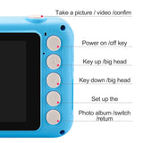 Mini Digital Camera 3.5 Inch Cartoon Cute Camera For Kids 12MP 1080P HD Photo Video Children Camera Birthday Gift For Children