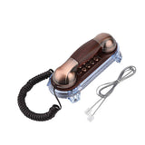 Antique Retro Telephone Desktop Fixed Wired Phones Wall Mounted Telephone Mini Phone Landline Phone for Home Office Hotel