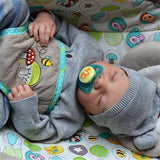 19 Inch Reborn Baby Doll Silicone Full Body Toddler Dolls Toy Rebirth Lifelike Boys And Girls Cute Newborn Toy Gift