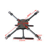 LJI X4 PRO Upgraded 400 / 450 / 500 / 550mm Wheelbase Carbon Fiber 4-Axle Frame Support 2212/2216 Motor for RC Quadcopter Drone
