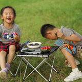 Folding Camping Table Waterproof Family Cooking Hiking and Picnic Low Mini Compact and Backpacking Outdoor Table