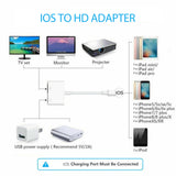 Adaptador for iPhone 12 Pro Max Mini X XS ipad to TV HDMI-compatible Cable Sync Video Transmission AV Adapter Phone Accessories