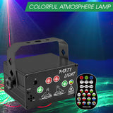 RGB Laser Projector Lamp Party Light USB Powered DJ Stage Lighting Effect LED Disco Light For Party Show Home KTV