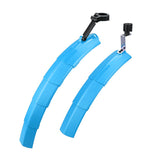 Telescopic Folding Bicycle Fender Taillight Mountain Road Bike Adjustable Mudguard Front Rear Wings For Bicycle Bike Parts