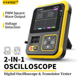 FNIRSI DSO-TC2 200kHz Bandwidth Digital Oscilloscope Transistor Tester 2 In 1 PWM Square Wave Output Oscilloscope for Car Repair