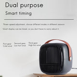 Portable Electric Air Heater Both Cold And Hot Mode LED Display Contact Control Electric Space Heater Warmer(EU Plug)