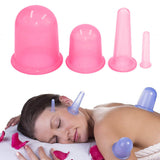 Silicone Vacuum Cupping Cans for Face Massager Massage Ventosa Suction Cup Facial Massage Cans Jars Anti Cellulite Health Care
