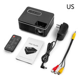 1080P  Mini Projector Home Theater Cinema AV VGA USB Portative Wired