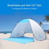 Automatic Instant Pop-up Beach Tent Camping Tent  Anti UV Sun Shelter Cabana for Camping Fishing Hiking Picnic
