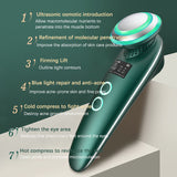 Ultrasonic EMS Beauty Instrument Hot Cool Face Import Export Deep Cleansing LED Photon Rejuvenation Skin Thigten Facial Lifting