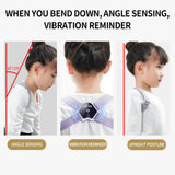 Smart Posture Corrector LCD Display Voice Reminder Timing Counting Vibration Posture Correction Belt for Adult Kids