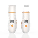 Ultrasonic Skin Scrubber Vibration Face Spatula Blackhead Remover Facial Scrubber Shovel Facial Lifting Cleaner EMS Massager NEW